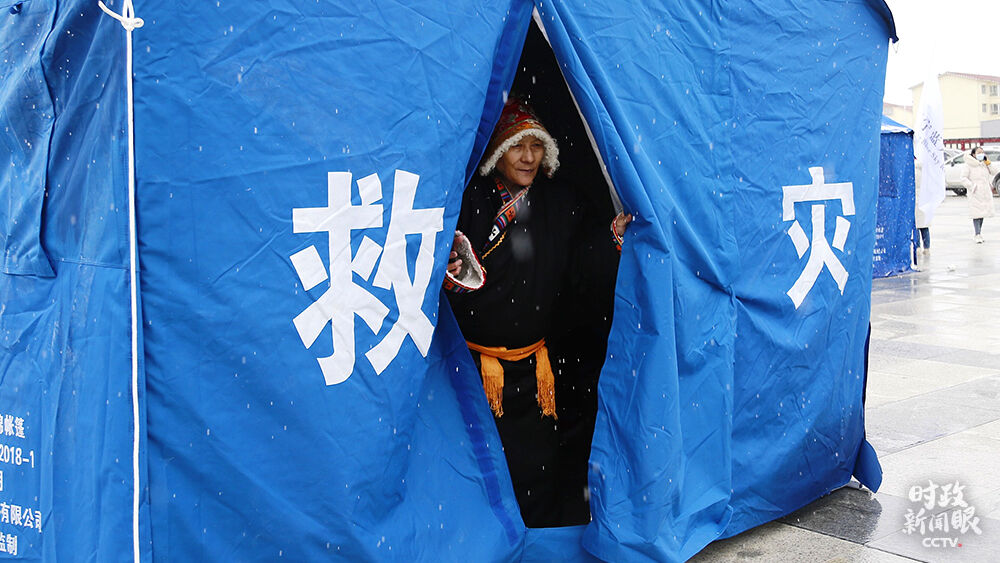 △5月22日，玛多地震受灾居民入住安置点帐篷。（图/视觉中国）